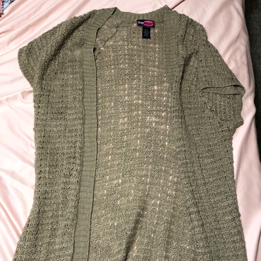 Short sleeve cardigan